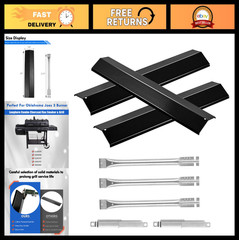 Replacement Parts for Gas Charcoal Smoker, Heat Tent, Burner Tubes & Heat Plate