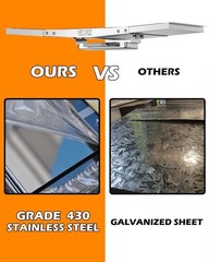 Grease Tray Catch Pan Adjustable 24-30 Inch Compatible 4-5 Burner Grill