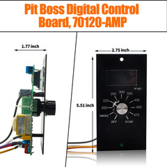 Digital Control Panel Kit Replacement for Pit Boss Pellet Grill PB340, 440D, 700