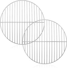 Replacement Cooking Grate for Small 13.7 Inch Charcoal Grill, round Chromed Iron