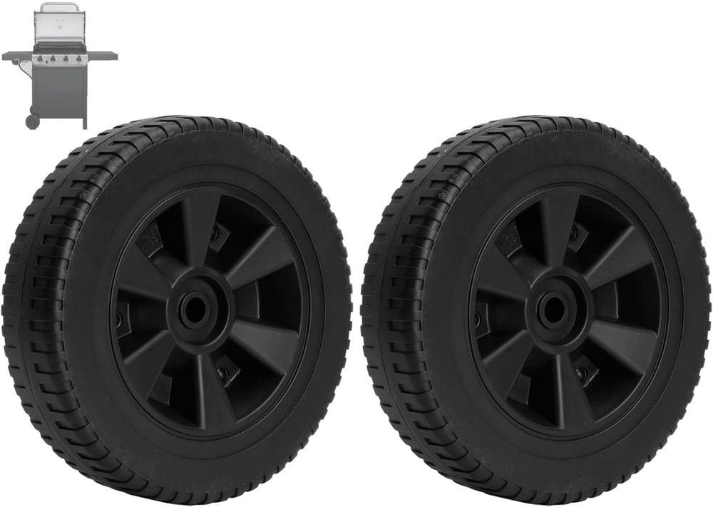 7” BBQ Wheels G437-0037-W1 for Charbroil Grill Wheels Replacement Gas2coal 4633