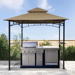 Khaki Replacement Canopy for Aldi & Shoprite Grill Gazebo – Water-Resistant U…