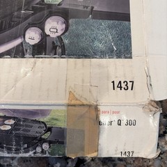Cast Iron Griddle for Weber Q300 Series Grill