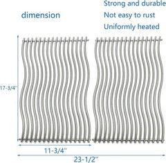17-3/4″ 2Pack Waved Cooking Grids Grates for Napoleon Rogue 425 SIB Gas Grill
