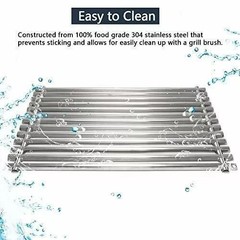 2 Pack 15″ Stainless Steel Cooking Grill Grates for Weber Spirit 200 Series …