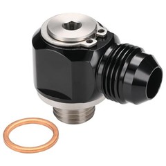 8AN Male Flare Banjo to M14x1.5 Stainless Steel Banjo Bolt 8AN to M14x1.5 Black