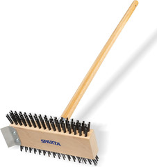 SPARTA 4002600 Brown Stainless Steel Grill Brush