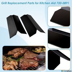 KitchenAid Grill Heat Plates Replacement 2-Pack Porcelain Steel