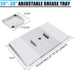 For Dyna Glo 5 Burner Grill Models Drip Pan Grease Tray & Heat Tents & Burners