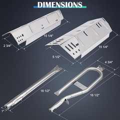 DGH450CRP Grill Replacement Parts for Dyna Glo 4 Burner Gas Grill, DGH450CRP-D,