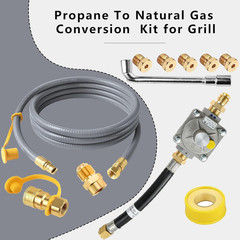 Upgraded 10Ft Upgraded Propane to Natural Gas Conversion Kit for Weber Genesis,