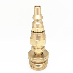 Propane Disposal Adapter Fitting with 1/4 x 20 Male Throwaway Cylinder Thread