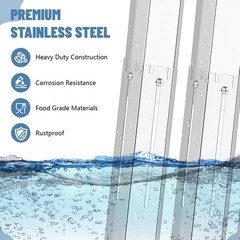 Universal Stainless Steel Adjustable Grill Heat Plates Heat Tents Heat Shield…