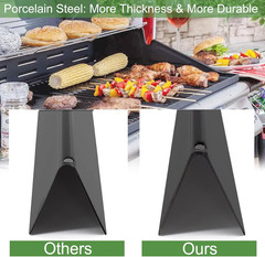22.5″ 7536 7537 Porcelain Flavorizer Bars for Weber Spirit 300 Side-Control 5Pk