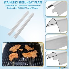 Grill Parts Cooking Grate Heat Plate Fits Charbroil Performance 2 Burner