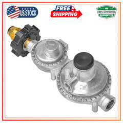 Only Fire 2 Stage Propane Regulator POL Connection 3/8in Female NPT Fitting