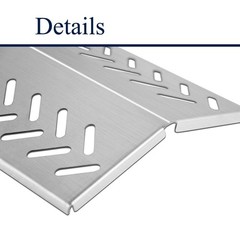 BBQ Gas Grill Parts, Stainless Steel Grill Heat Plate Heat Shield Burner Cove…