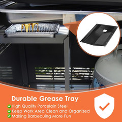 91354 Grease Tray for Weber Spirit 310 and 320 Series Grills with Side Control P