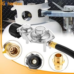 Two Stage Propane Regulator & 5FT Hose for QCC1 Tank, Quick Disconnect Connector