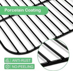 Porcelain Cooking Grid & Stainless Steel Heat Plates for Dyna-Glo 3-Burner