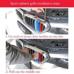 Fit For BMW 5 Series G30 G31 2017-2023 Sport Double Slats Air Front Grille Ki…