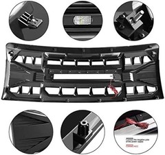 Front Grill Replacement for F150 2009-2014 – Matte Black – Matte Black