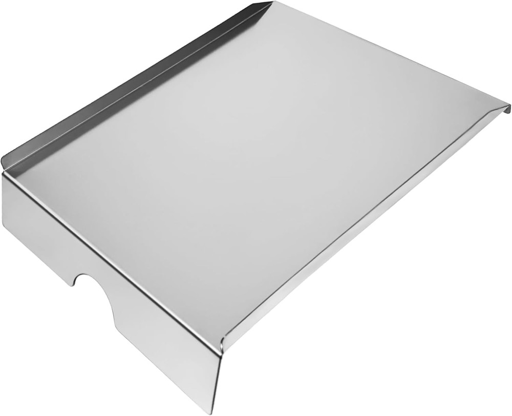 Grill Grease Tray Stainless Steel Drip Tray Heat Baffle Replacement for