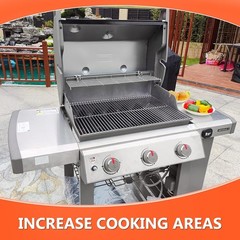 Stainless Steel Grill Warming Rack for Weber Genesis II 300 Series Gas Grills