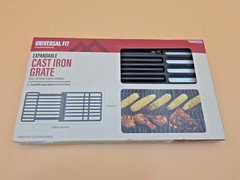 Master Forge 19.5-in x 7.75-in Rectangle Cast iron Grilling grate Expandable NEW