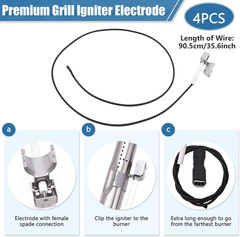 Criditpid Grill Replacement Parts for Charbroil 463241113 463449914 4 Burner Gas