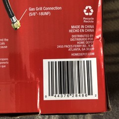 Universal Grill Replacement Hose And Regulator with 2 ft. Hose 1001533456 Type 1