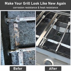 304 Stainless Steel Carryover Tubes 4 Pack for Charbroil Nexgrill Kenmore gas…