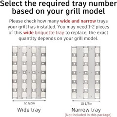 BBQ Tray for Lynx 42”-54” Grills w/ Ceramic Briquettes 19 1/4″ x 12 1/2″