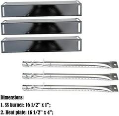 Parts Kit DG116 Replacement for BBQ Grillware GGPL-2100 Gas Grill Burners, Heat