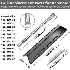 Barbqtime Grill Parts for Kenmore 146.34611410 146.05349710 146.46372610