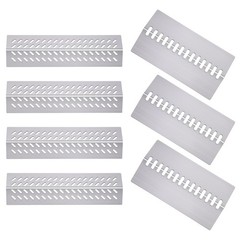 Grill Heat Shield Plates Replacement for 4 Burner BBQ Gas Grills, Fits Cal Flame