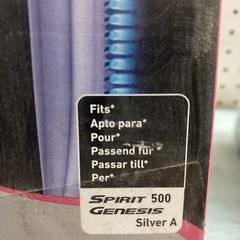 Genuine Weber 7507 Burner Tube Kit for Spirit 500 and Genesis Silver A
