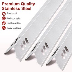 15 Inch Stainless Steel Grill Heat Tent Plate Gas BBQ Part Replacement Pack of 5