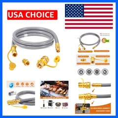 6 FT 1/2″ ID Natural Gas Hose with Quick Connect Fitting | Natural Gas Conver…