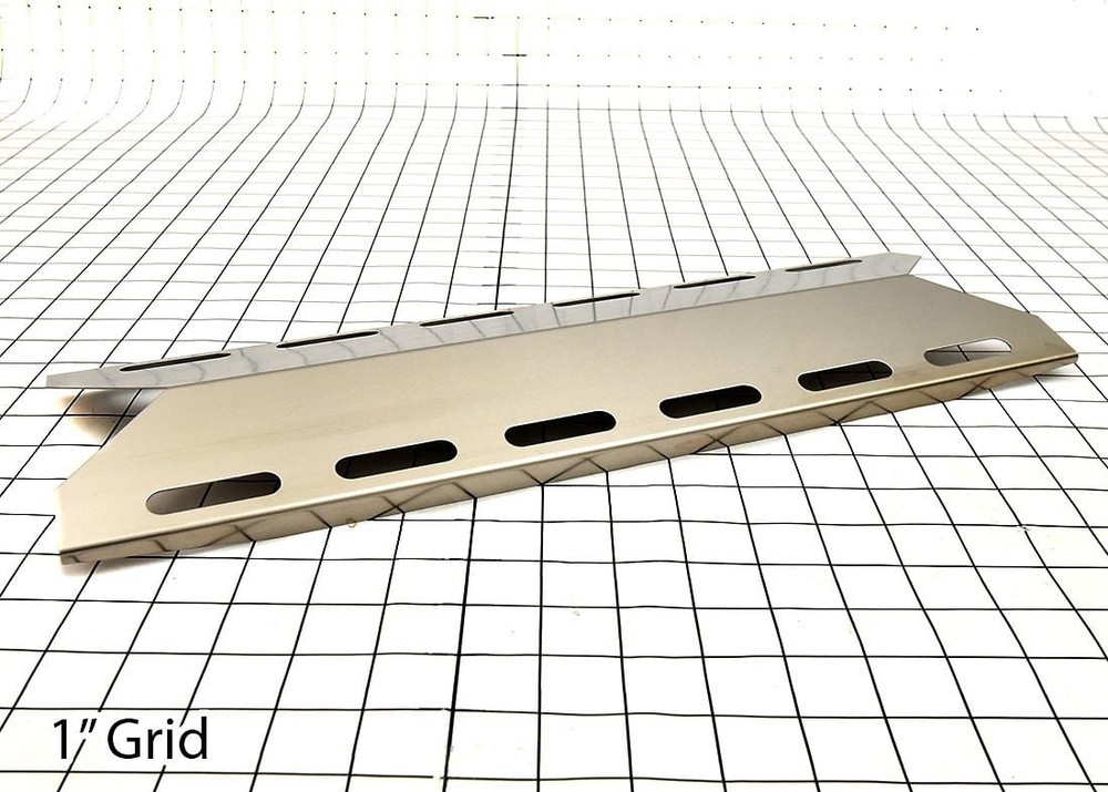 Music City Metals Grill Part # 92341 – Heat Plate, 304 Ss, 17.3125 X 5.6875, Ch