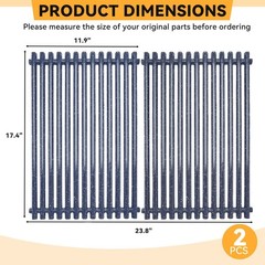 17.4 x 11.9 Inch Grill Grate for Weber Spirit E310/ E320/ S310/ S320 /SP330, …