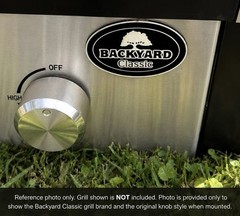 Backyard Classic Gas Grill Control Knobs Set of 4 Square Shaft 2 Inserts