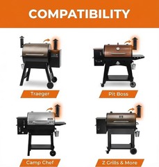Adjustable Chimney Smoke Stack Replacement for Pit Boss and Traeger Grills