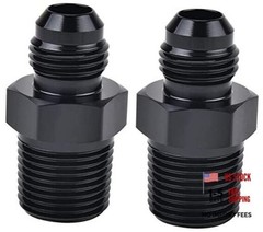 Straight 6AN Male Flare to 3/8″ NPT Pipe Adapter Fitting 6AN to 3/8 NPT 2