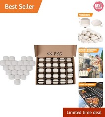 Efficient Ceramic Gas Grill Briquettes 50 PCS – Perfect Heat & No Oil Flare-Ups