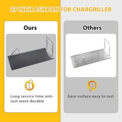 27 inch Charcoal Ash Pan for Char-Griller 1224 1324 2121 2222 2727 2828 2929,…