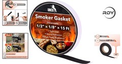 High-Temp Smoker Gasket – 15 Ft, 1/2” X 1/8” Seal for Optimal BBQ Performance