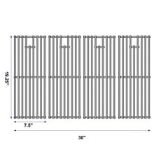 KIKIBRO Stainless Steel Cooking Grill Grates 19.25″D x 30″W,
