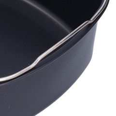 Air Fryer Cake Pan Baking Tray Basket 22cm x 7cm for Home Baking Efficiency