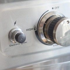 Universal 2 Male Outlet Push Button Igniter – Silver Spark Generator for Grills